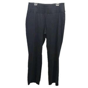 Livi 18/20 Black Pull On Pants Stretch Wide Leg Casual Wide Waist Band Lounge